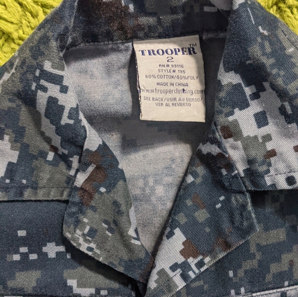 🦌🌲Toddler Army Shacket🪵🦆 - Picture 4 of 4